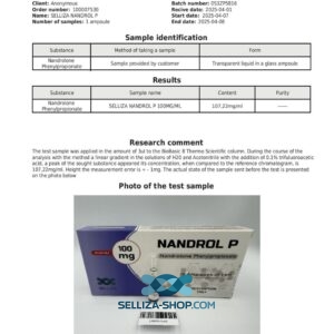 Nandrol P Selliza Pharma Nandrolone Phenylpropionate