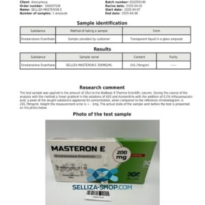 Selliza Pharma Drostanolone Enanthate