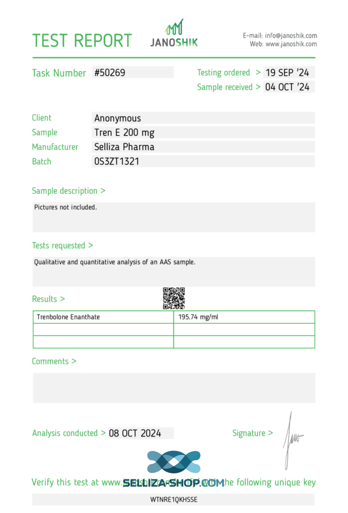 Selliza Pharma Trenbolone Enanthate
