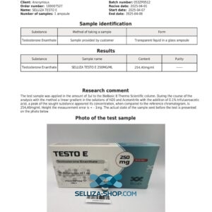 Testo E Selliza Pharma Testosterone Enanthate