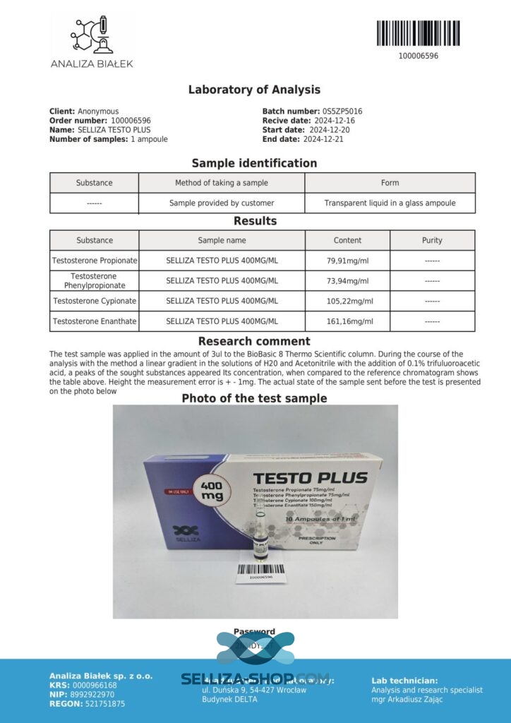 Testo Plus Selliza Pharma