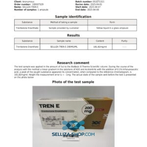 Tren E Sellizia Pharma Trenbolone Enanthate